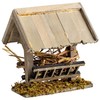 MaMeMi Wooden Feeding Crib with Roof Approx. 10 x 10