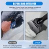 Yuqilin Pack of 2 Ice Scraper Car, Black/Red Windscreen Scratcher,