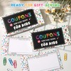 JULEASEL Coupon Book for Kids, 30 Blank Fillable Gift Vouchers