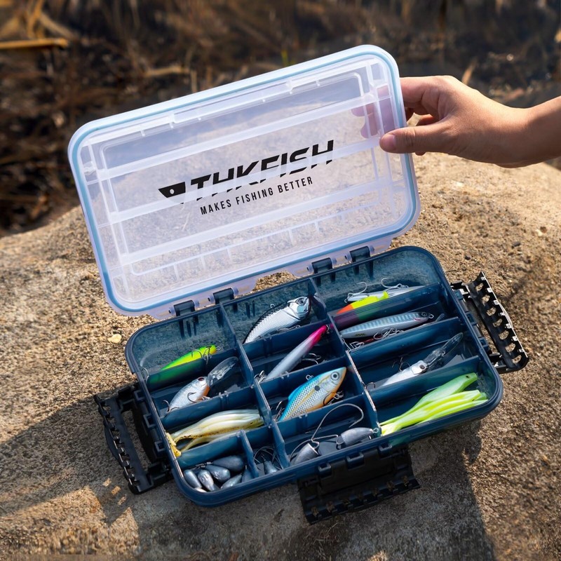 THKFISH Caja de aparejos de pesca 3600-1 pieza impermeable flotante