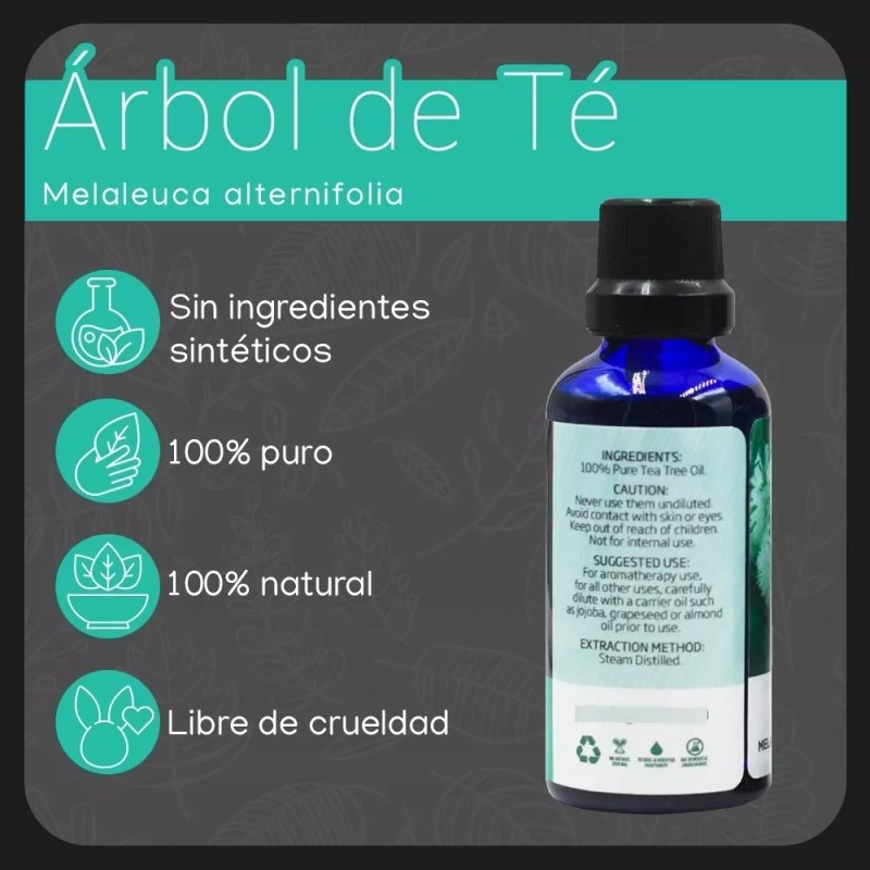 Nate Organic Aceite Esencial Arbol De Te 100% Puro Nat
