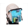 Baby Stroller Organizer With Two compartments Front Mesh Pocket for