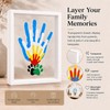 Family Handprint Kit for 4 – Wooden Frame with 4
