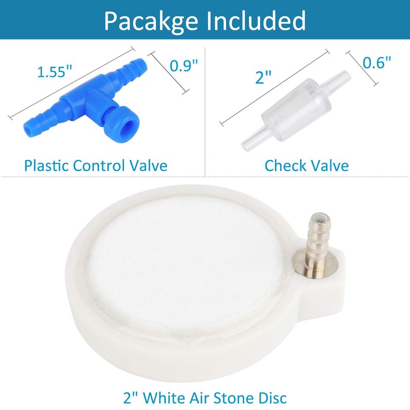 Pawfly 2 Inch Air Stone Disc Aerator Bubble Diffuser for