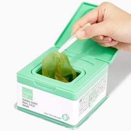 Sugar Lab Real Cica Mask, Real Deer, Green Sheet, Daily Mask, Pack of 20, 10.9 oz (310 g), Real Deer Mask, Grated Whole Deer