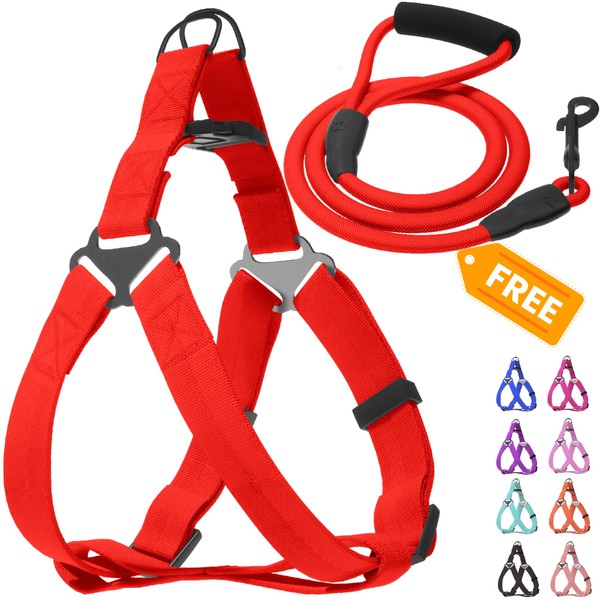 JUSTGIFT Step in No Pull Dog Harness, Free Upgrade Ultra
