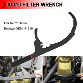YIYUANYI 61110 Diesel Fuel Filter Wrench for Davco 6" Oil Filter Wrench Removal Tool for Cummins, Kenworth, Paccar, Volvo, Peterbilt, Caterpillar, Detroit Diesel