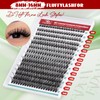 FADVAN Cluster Eyelash Extensions 280pcs 50D Lash Clusters DIY Lash