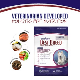Dr. Gary's Best Breed Grain Free Ocean Recipe Slow-Cooked in USA, Natural Dry Dog Food for All Breeds and Sizes, 26lbs.