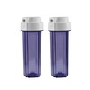 2 x 10" Reverse Osmosis water filter Clear housing 1/4"