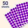 2000 Pack, 3/4" Round Dot Stickers Circle Labels - Purple