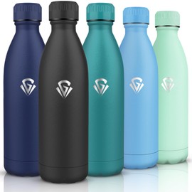 HoneyHolly Water Bottle 1L, BPA-Free, Thermos Flask, 18/8 Stainless Steel, Double Walled Vacuum Insulated, Thermos Flask for Outdoor Sports, Camping, Picnic