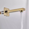 BWE Gold Shower Faucet Set System Led 12" Rainfall Head