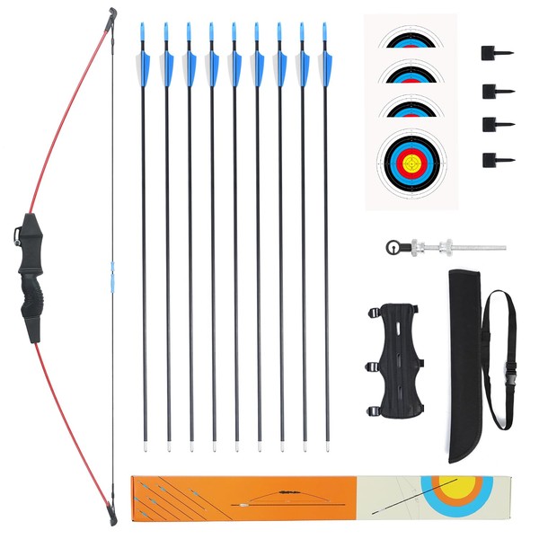 Procener 40" Bow and 28" Arrow Set for Kids, Archery