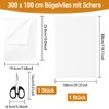 Annickee Bügelvlies, 300 x 100 cm Weiß Aufbügelbarer Einlagestoff mit
