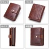 Contacts Men's Bi-fold Wallet, Leather, Wallet, Genuine Leather, Large Capacity,