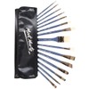 Mont Marte Premium 15 Piece Brush Wallet Set Including Hog