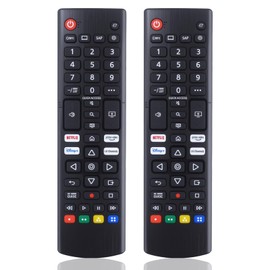 (2 Pack) Compatible with LG Remote Control for TV,Universal for LG Magic Remote Control for Smart TV with LCD LED OLED HDTV UHD HDR 3D 4K 8K Models Graphic and Text Quick Buttons No Need to Set