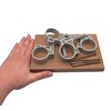 (4 pcs) Grey Plastic Clamps for 38-41 mm Pipes, Hose