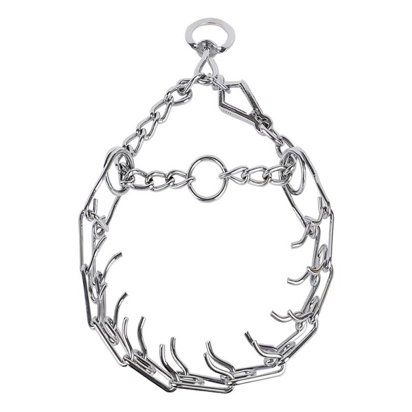 Acrylicc Dog Prong Collar, Chrome Dog Pinch Collar with Quick