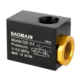 Baomain Válvula de escape rápida neumática QE-03 3/8PT Puerto de entrada