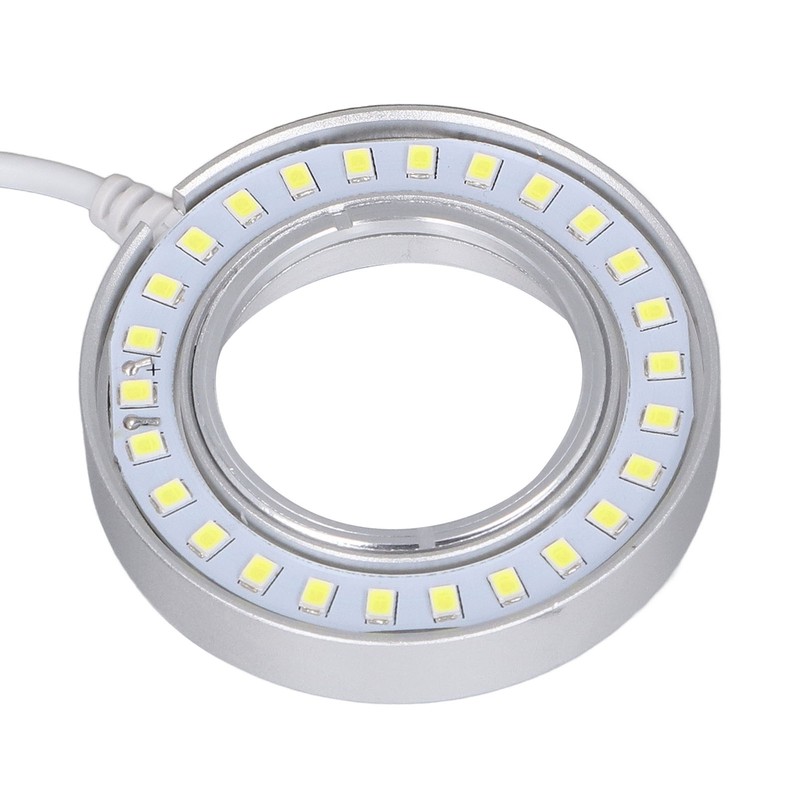 Microscope Lighting Lamp Spiral Buckle Adjustable Brightness LED Ring Light