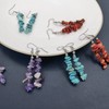 Natural Stone Earrings, Amethyst Earrings for Women, Turquoise Earrings Red