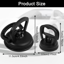 AUELEK Dent Puller,Dent Removal Kit,Car Dent Repair Kit,Glass Suction Cups, 65KG Auto Bodywork Dent Repair Removal Tool 2 Pack(2.5inch and 4.7inch)