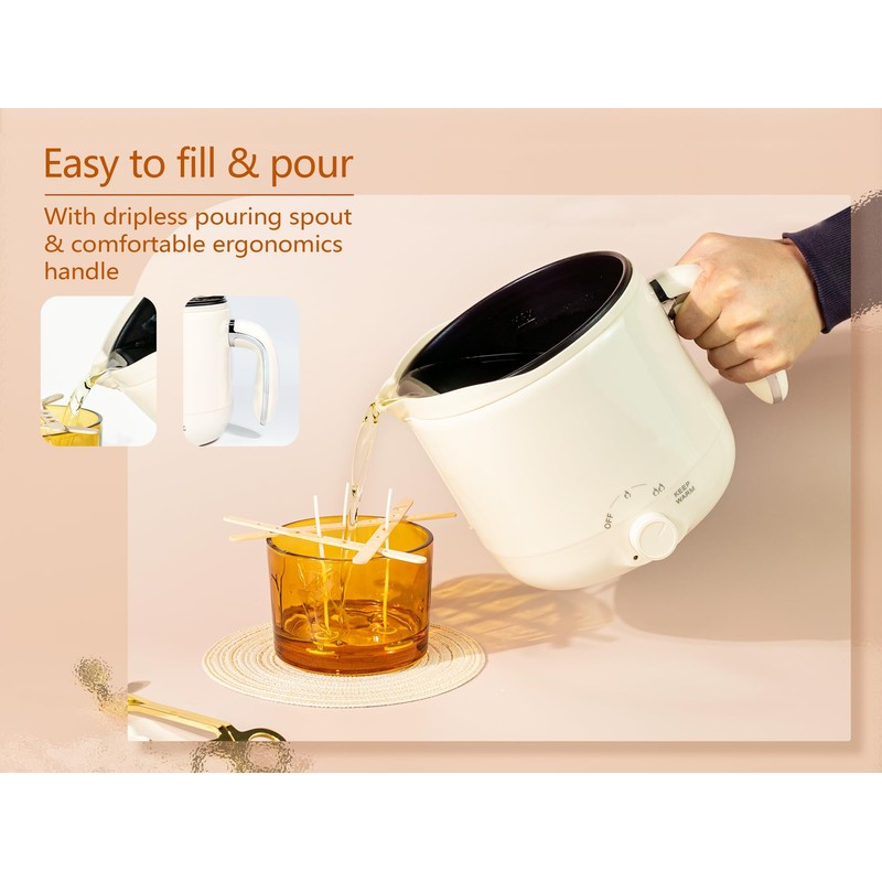 Aroparc Electric Wax Melting Pot, 60oz/1.8L Wax Melter for Candle
