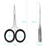 CGBE Eyebrow Scissors Multifunctional Cuticle Scissors Eyebrow Scissors Cuticle Treatment