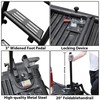 45" Foldable Pickup Truck Tailgate Ladder with Grab Handle, 360°