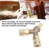 Pressure Washer Tee Splitter Coupler Brass Three Way Connector Quick