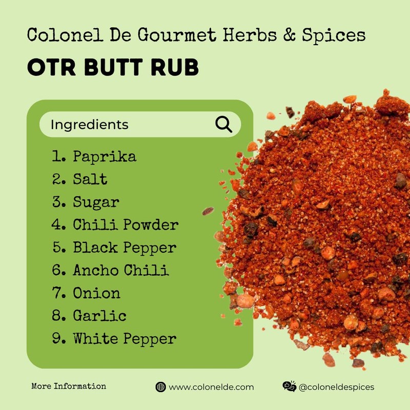 OTR Butt Rub | Colonel De Spices | Small Batch