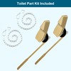 Hygie Rinse 2PACK Universal Metal Toilet Handle Replacement Kit Compatible