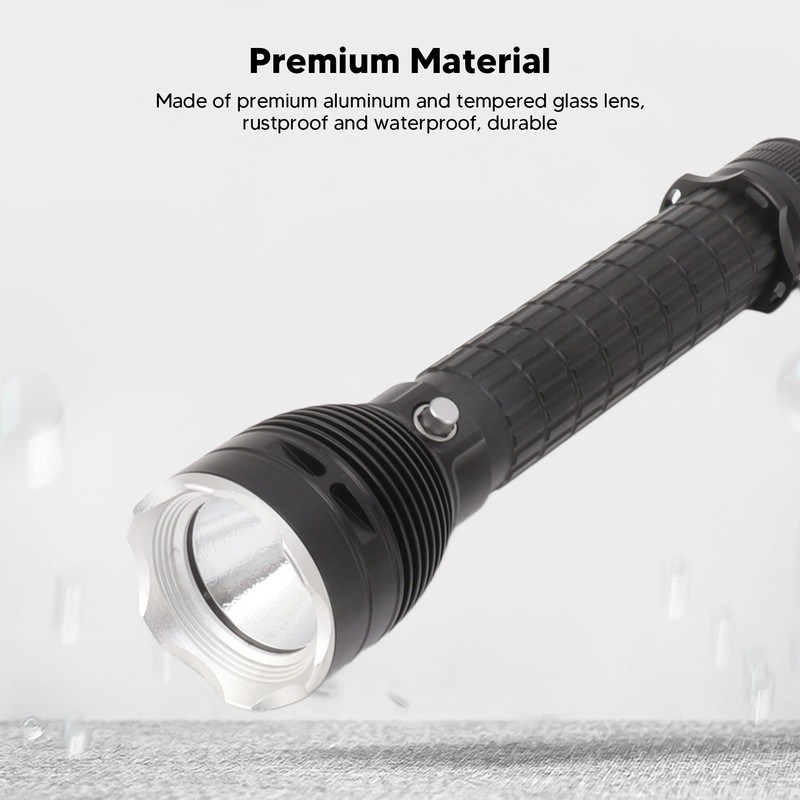 Diving Flashlight 3200 Lm IPX8 Waterproof Aluminum Alloy 3 Lighting