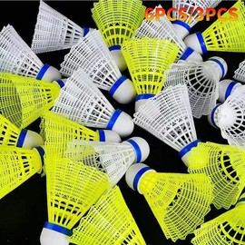 Badminton Birdies,Nylon BadmintonShuttiecocks with Stability Durabilityfor Baseball Batting PracticeTraining,High Speed Birdie Balls forBackyards Indoor Outdoor SportsActivities - Colour: 6Pcs Yellow