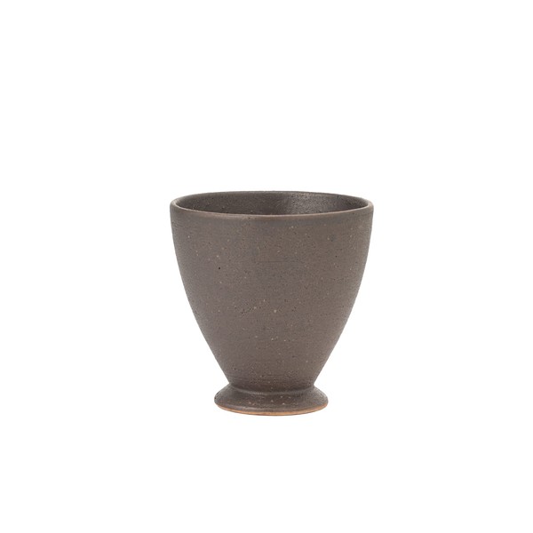 Afternoon Tea Living HC76 Shigaraki Ware Goblet, Black