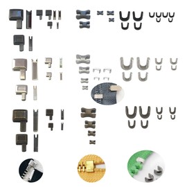 Metal Zipper Latch Slider Retainer Box 3 Color 4 Size #3#5#8#10 Zippers Repair Kit with Insertion Pin Zipper Top Bottom Stopper for Metal Zipper Repair Zip Sewing Replacement DIY(Size 10/8/5/3)