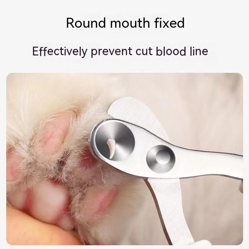 Cat Nail Clippers with Circular Cut Hole -Avoid Over Cutting