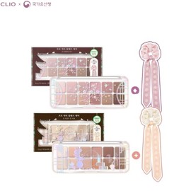 CLIO Pro Eye Palette Air 0.6g*12ea [Cultural Heritage Collab], Shade:21 Goldenrain Tree Library (Scrunchie Not Included)