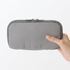 MUJI Gadget Pouch Slim, gray, One size