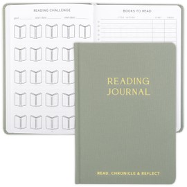 ZICOTO ZICOTO Beautiful Reading Journal for Book Lovers - Linen Hard Cover Book Makes a Great Gift for Readers - The Perfect Tracker with Reading Log & Review Pages For Keeping Notes on Your Favorite Books