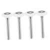 Operitacx 4pcs Nylon Garage Door Rollers Door Track Steel for