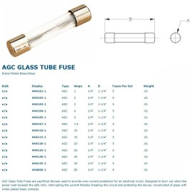 Sea-Dog AGC Glass Tube Fuse, 2 Amp, 444102-1