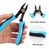 WGGE Wire Cutters Precision Flush Pliers with Supplementary Stripping, Cutting