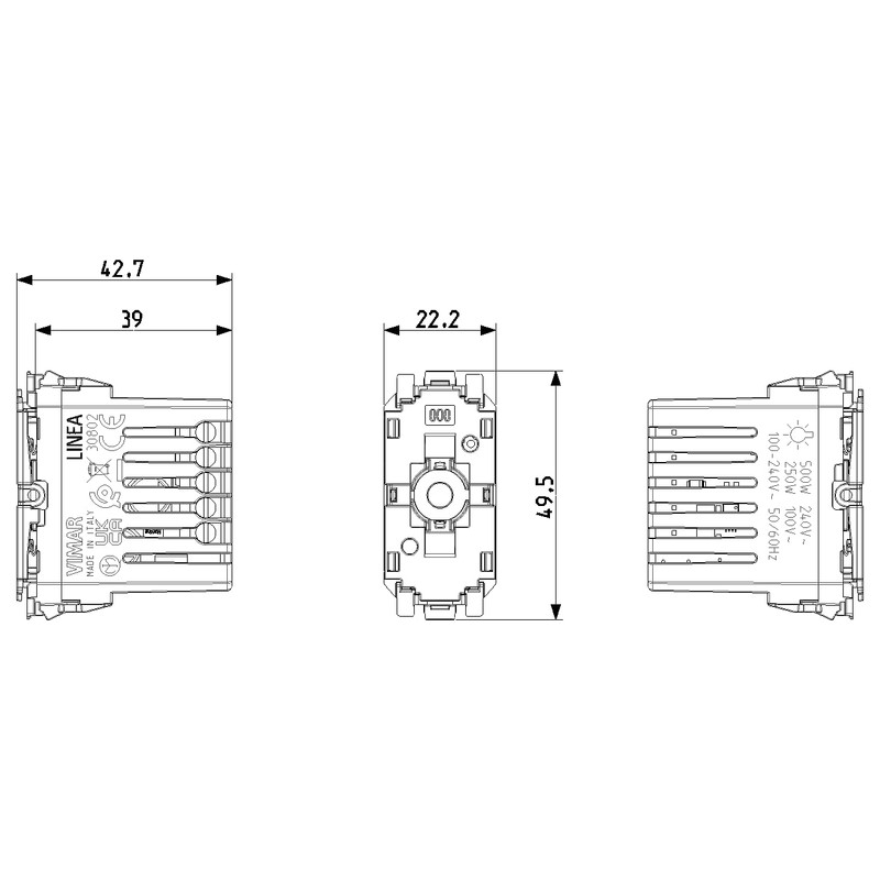 VIMAR 30802 Line Smart Switching Mechanism, Local or App Control,