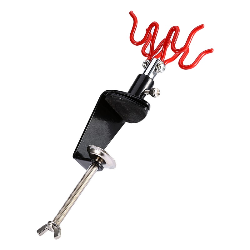 Airbrush Holder Holds 2x Air Brush Guns Clamp on Station