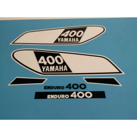 YAMAHA DT400 1975 ENDURO FUEL TANK  DECAL GRAPHIC SET (#Y41)