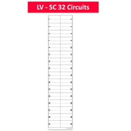 Littversions 32 Circuits 2 Pack Replacement for Square D Schneider Homeline Electrical Circuit Breaker Fuse Panel Directory Labels Stickers LSDL (32 Circuits - 2 Pack/Vinyl)