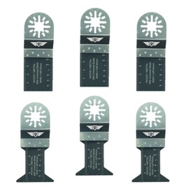 6 x TopsTools UNK6BMX Bi-Metal Blades Compatible with Bosch Fein (Non-StarLock) Makita Milwaukee Einhell Ergotools Hitachi Parkside Ryobi Worx Workzone Multi tool Accessories
